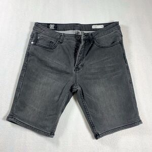 Mens CR7 Cristiano Ronaldo Denim Jean Shorts Waist Size 30 stretch 9” Inseam